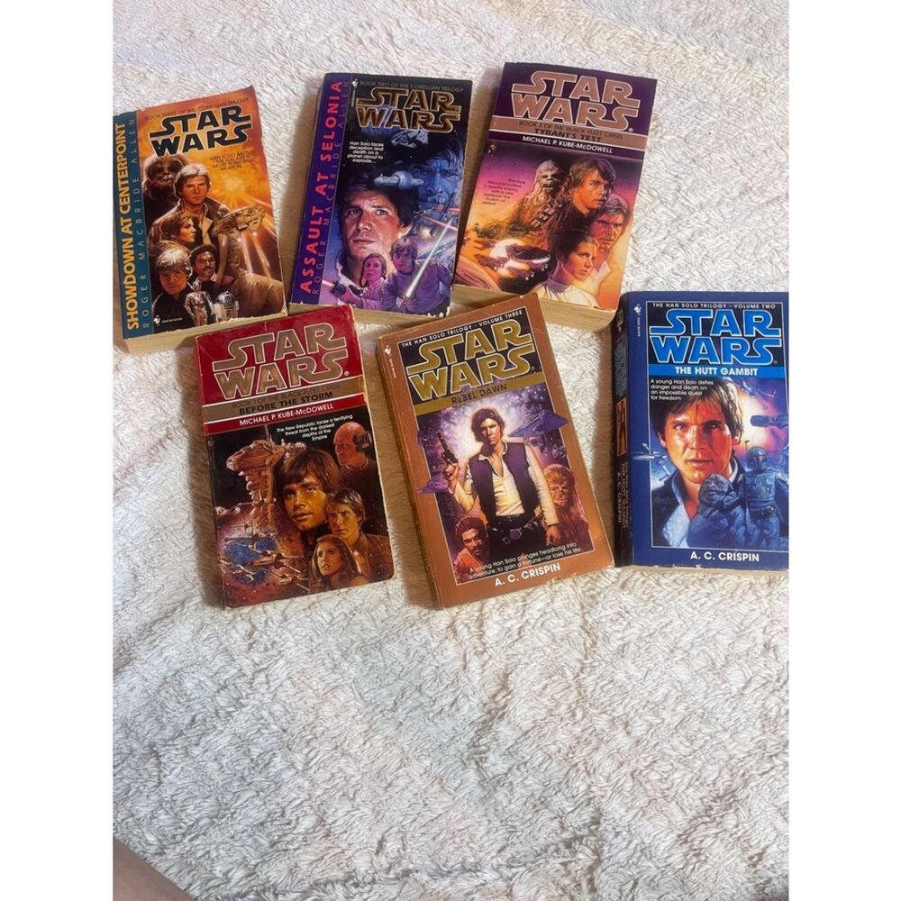 Star Wars Paperback Book Lot  of 6